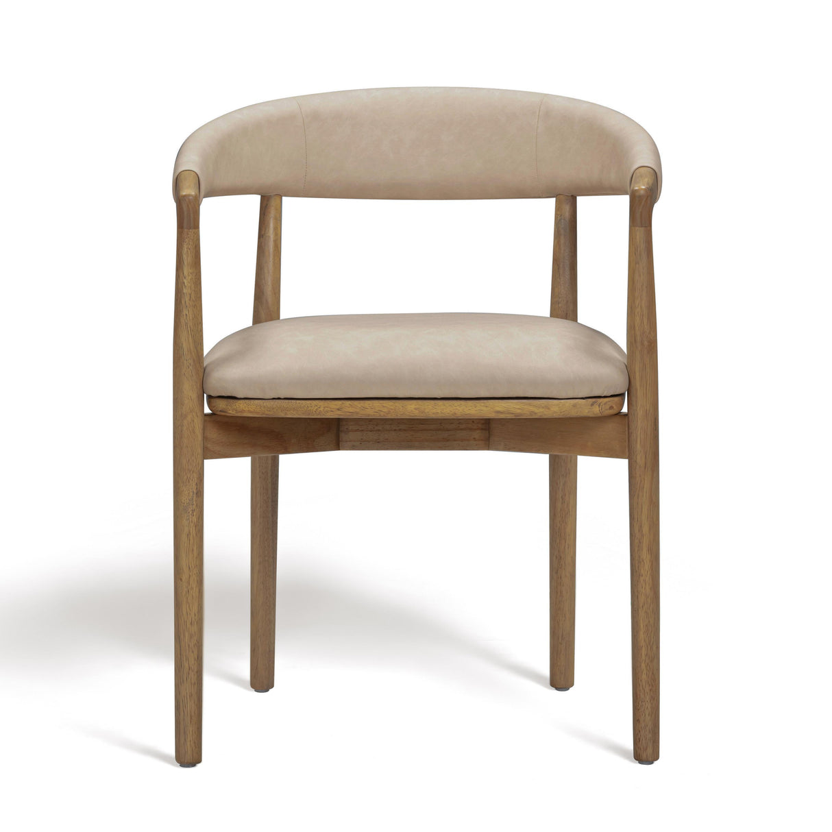 TOV Vina Taupe Performance Vegan Leather Dining Chair