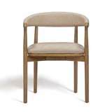TOV Vina Taupe Performance Vegan Leather Dining Chair