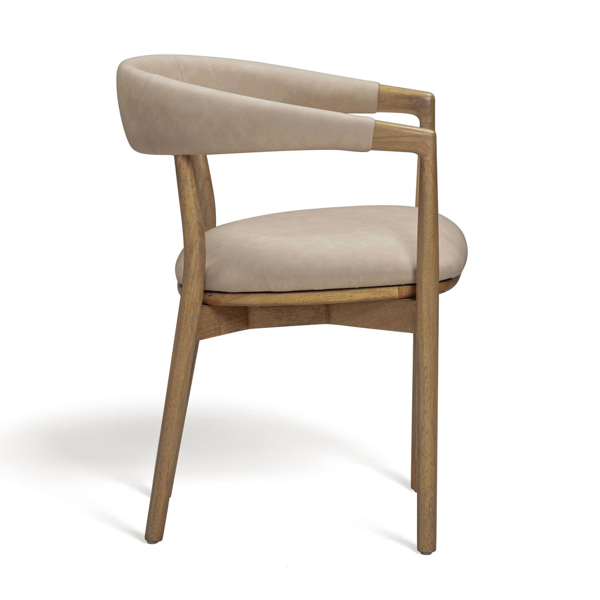 TOV Vina Taupe Performance Vegan Leather Dining Chair