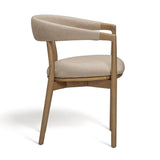 TOV Vina Taupe Performance Vegan Leather Dining Chair