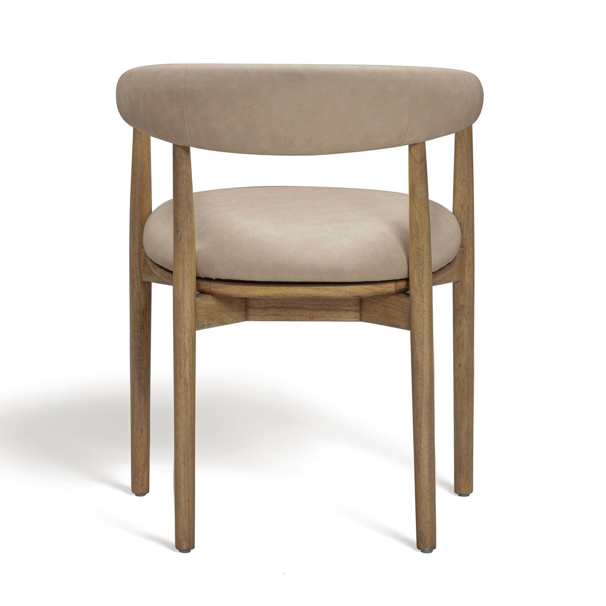 TOV Vina Taupe Performance Vegan Leather Dining Chair