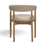 TOV Vina Taupe Performance Vegan Leather Dining Chair