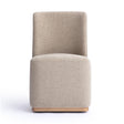 TOV Melissa Tan Performance Fabric Rolling Dining Chair