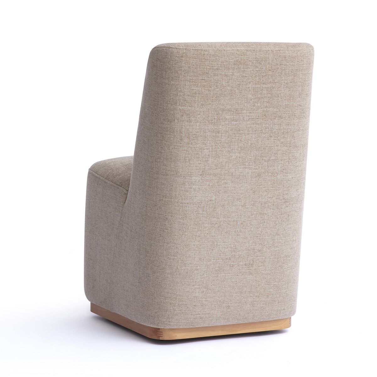 TOV Melissa Tan Performance Fabric Rolling Dining Chair