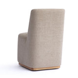 TOV Melissa Tan Performance Fabric Rolling Dining Chair