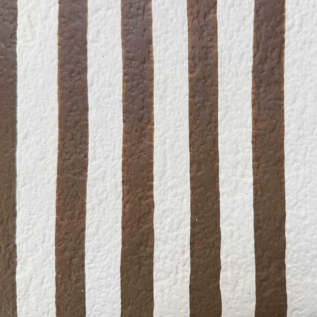 TOV Maiori Chocolate Brown Striped Papier Mache Table Lamp