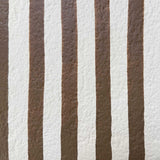 TOV Maiori Chocolate Brown Striped Papier Mache Table Lamp
