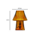 TOV Luca Amber Glass Mini Lamp