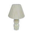 TOV Edith Curved Papier Mache Flower Pleated Table Lamp