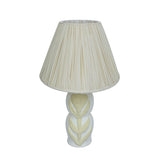 TOV Edith Curved Papier Mache Flower Pleated Table Lamp