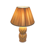 TOV Edith Curved Papier Mache Flower Pleated Table Lamp