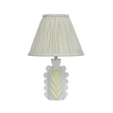 TOV Edith Scalloped Papier Mache Flower Pleated Table Lamp