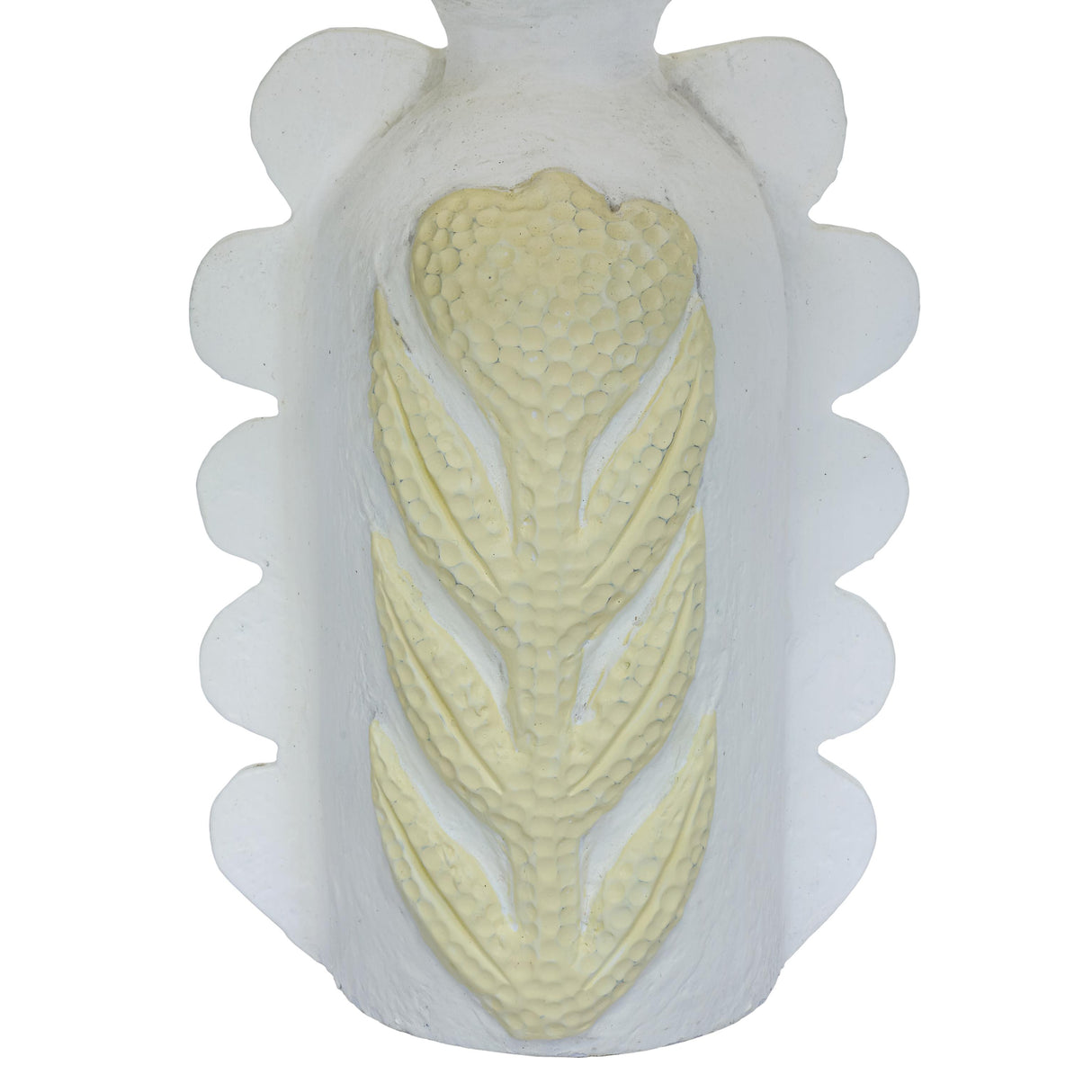TOV Edith Scalloped Papier Mache Flower Pleated Table Lamp