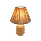 TOV Edith Scalloped Papier Mache Flower Pleated Table Lamp