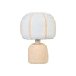 TOV Margate Pink Peach Cotton Mache Table Lamp