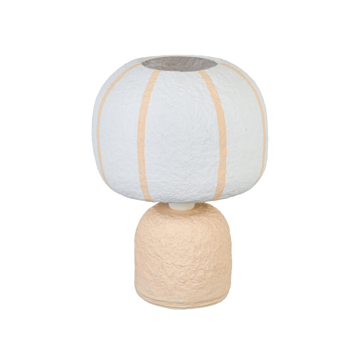 TOV Margate Pink Peach Cotton Mache Table Lamp