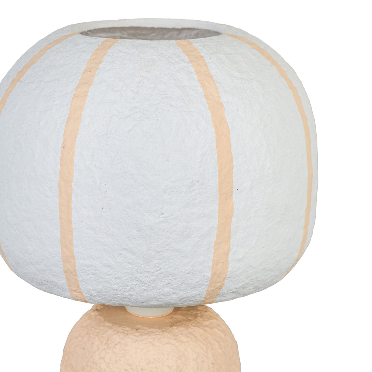 TOV Margate Pink Peach Cotton Mache Table Lamp