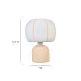 TOV Margate Pink Peach Cotton Mache Table Lamp