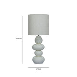 TOV Pebble Cream Table Lamp