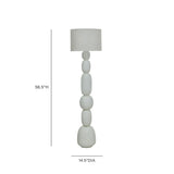 TOV Pebble Cream Floor Lamp