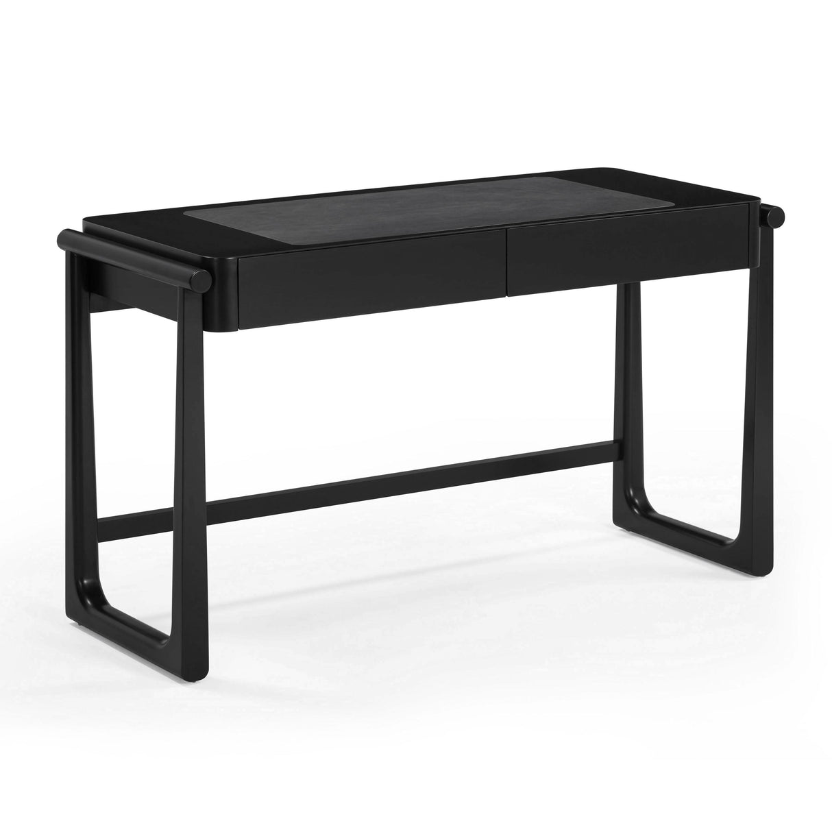 TOV Alfalfa Black 2 Drawer Desk