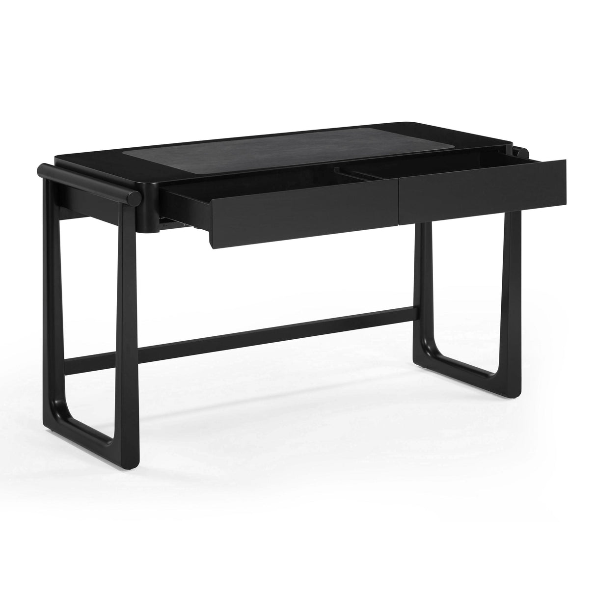TOV Alfalfa Black 2 Drawer Desk