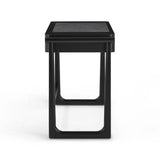 TOV Alfalfa Black 2 Drawer Desk