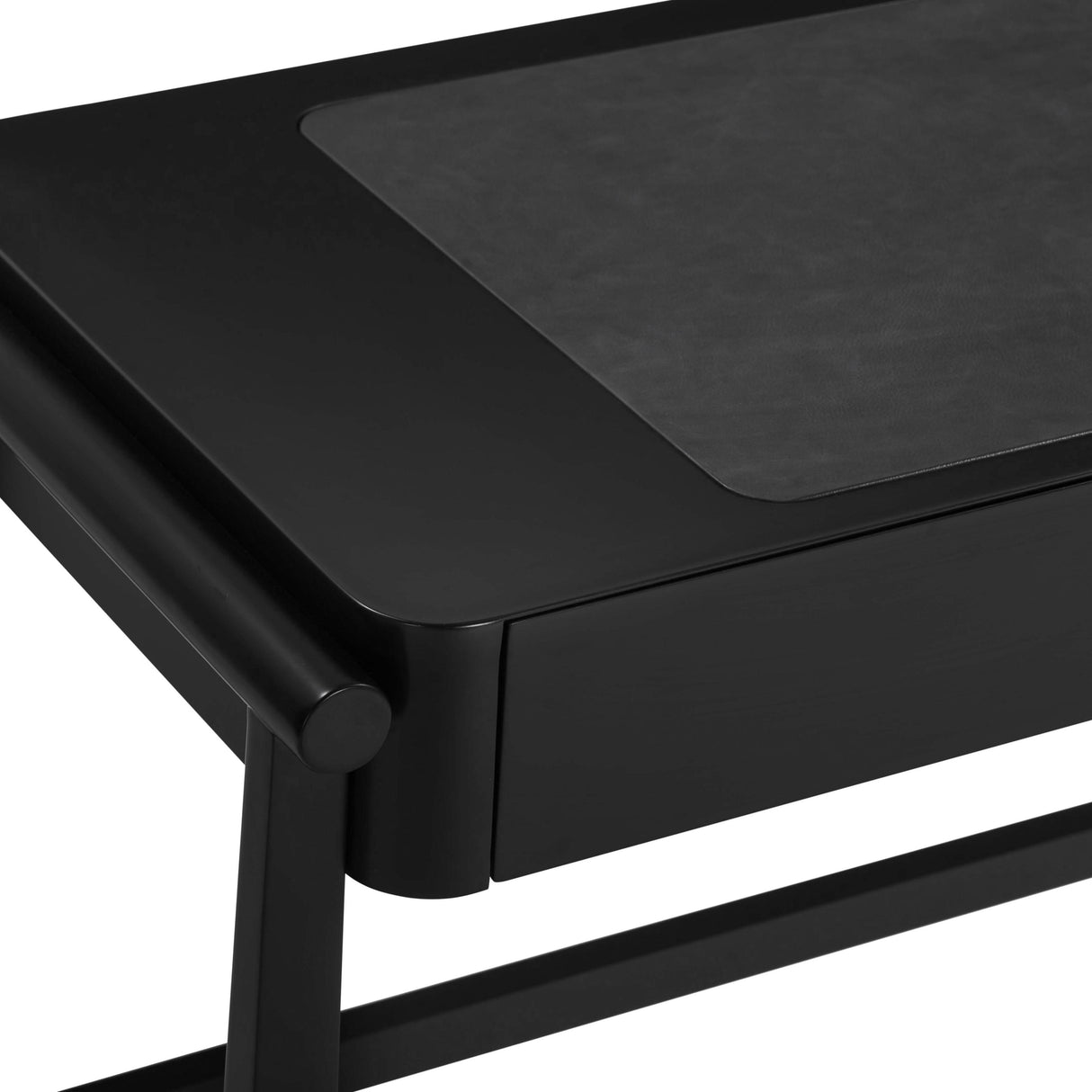 TOV Alfalfa Black 2 Drawer Desk