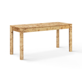 TOV Berri Natural Burl 3-Drawer Work Desk