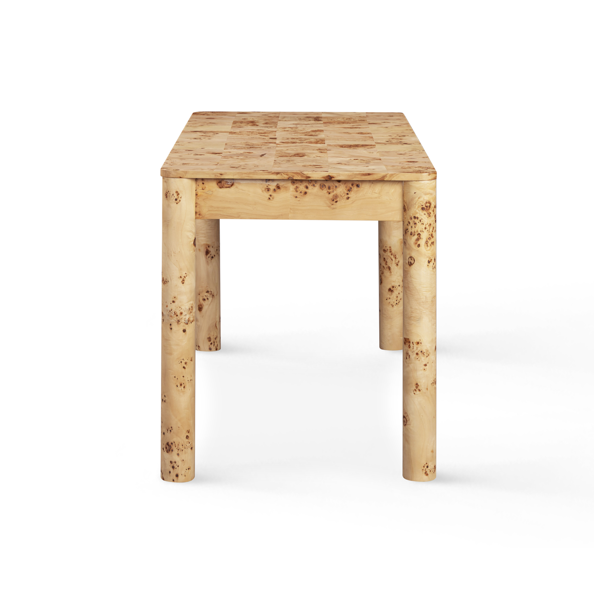 TOV Berri Natural Burl 3-Drawer Work Desk