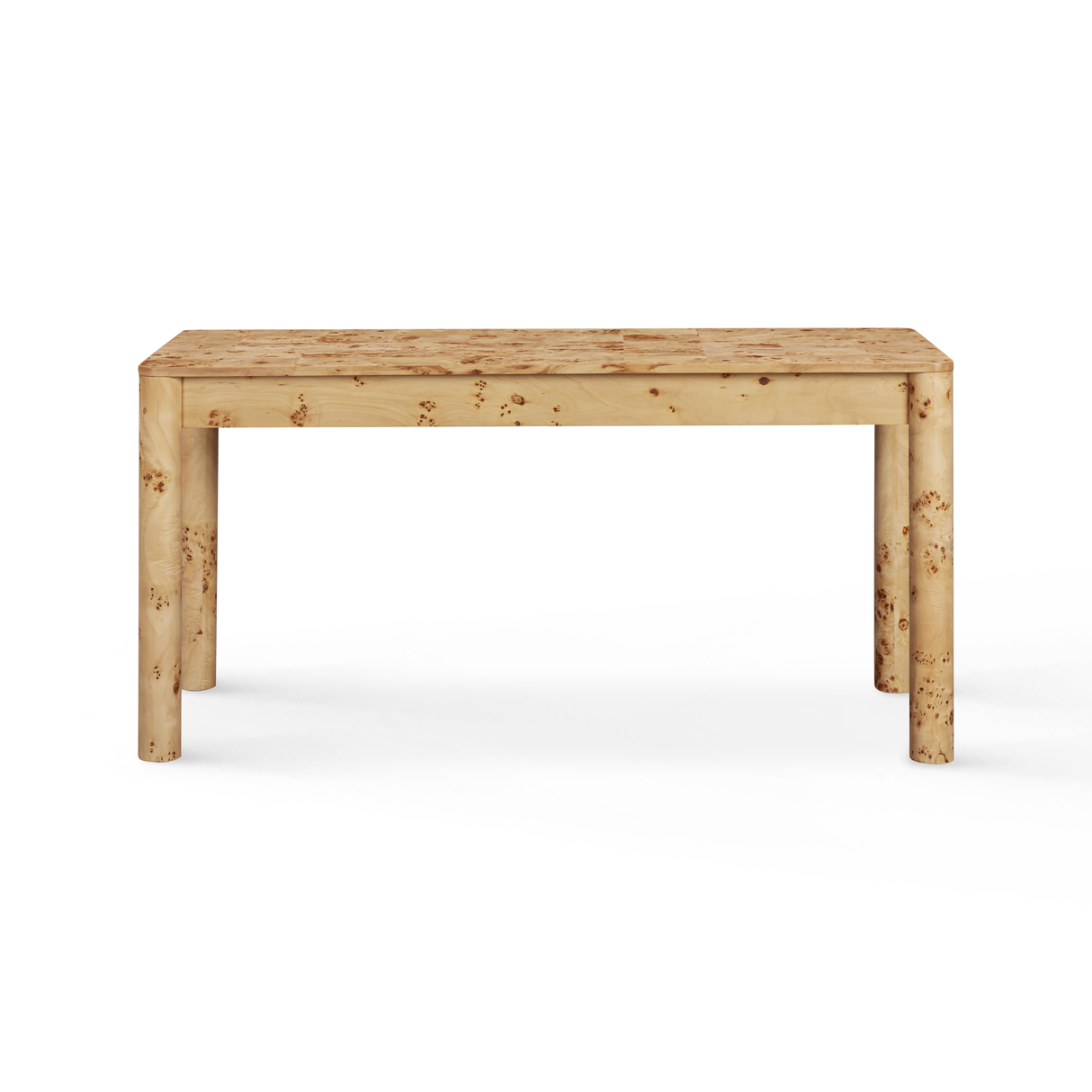 TOV Berri Natural Burl 3-Drawer Work Desk