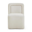 TOV Dolce Cream Rolling Desk Chair