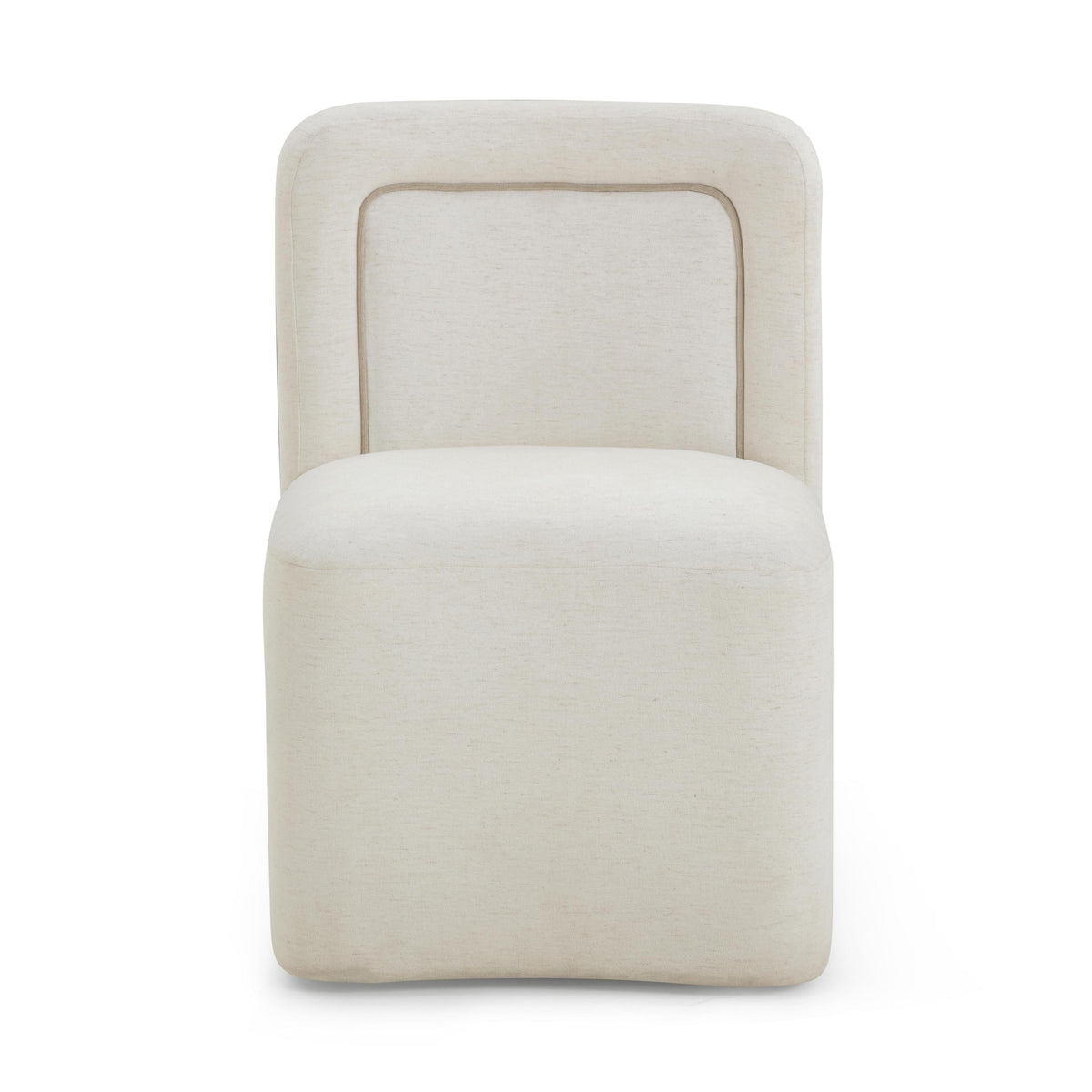 TOV Dolce Cream Rolling Desk Chair