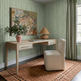 TOV Dolce Cream Rolling Desk Chair