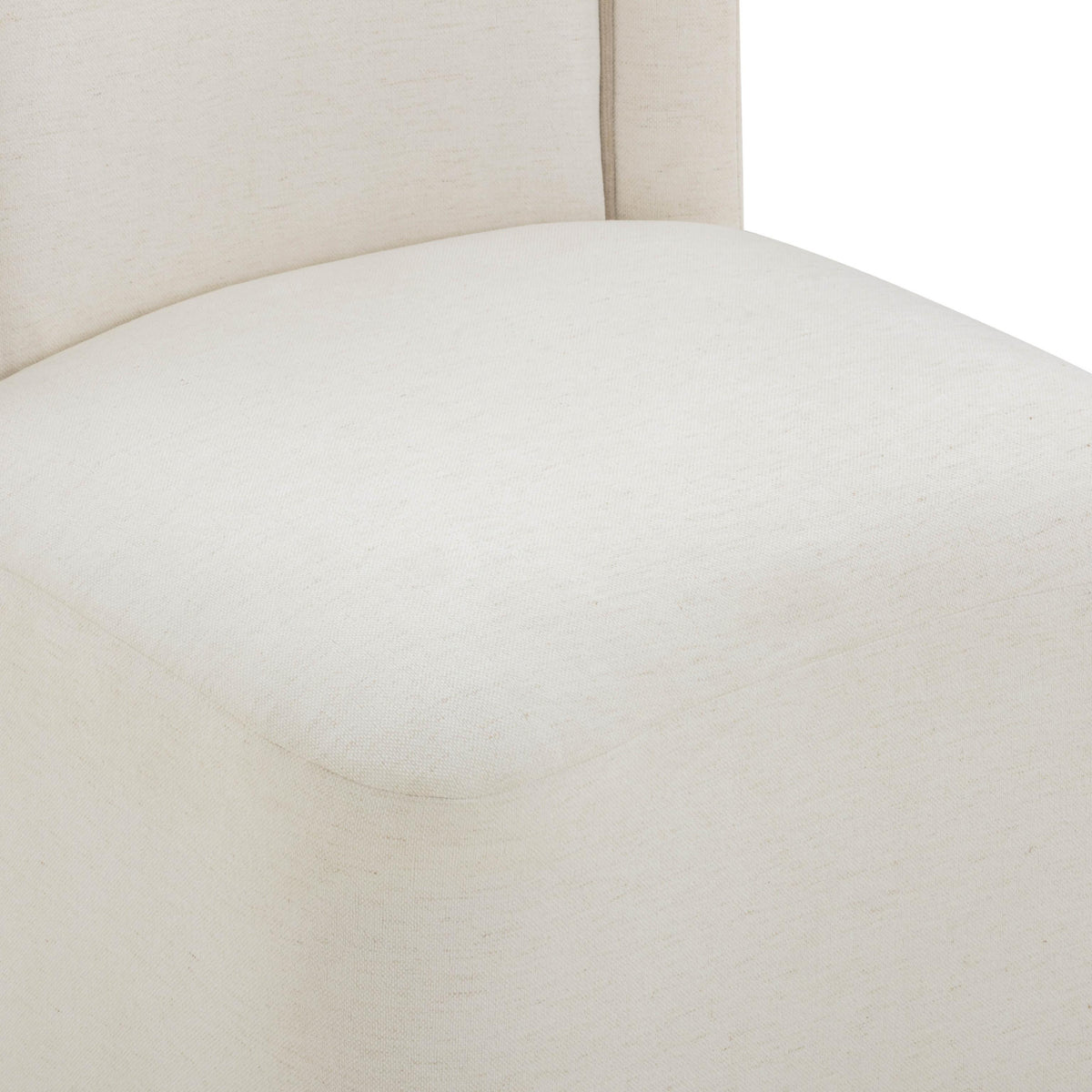 TOV Dolce Cream Rolling Desk Chair