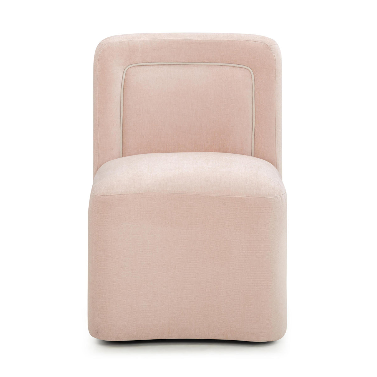 TOV Dolce Pink Rolling Desk Chair