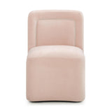TOV Dolce Pink Rolling Desk Chair