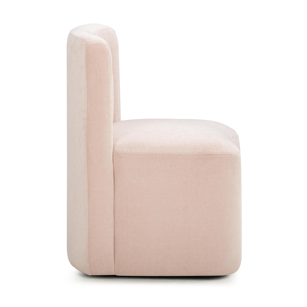 TOV Dolce Pink Rolling Desk Chair
