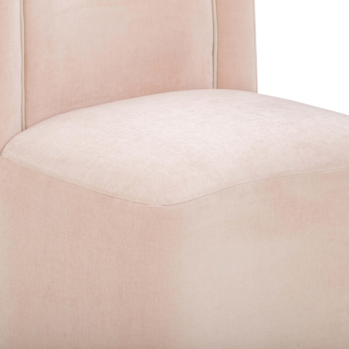 TOV Dolce Pink Rolling Desk Chair