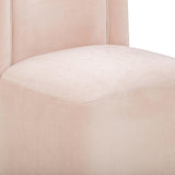 TOV Dolce Pink Rolling Desk Chair