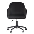TOV Sydney Black Performance Velvet Office Desk Chair