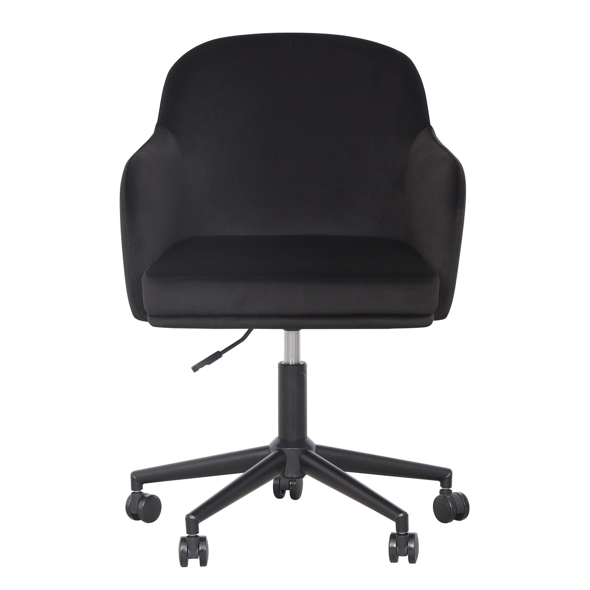 TOV Sydney Black Performance Velvet Office Desk Chair