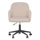 TOV Sydney Taupe Performance Velvet Office Desk Chair