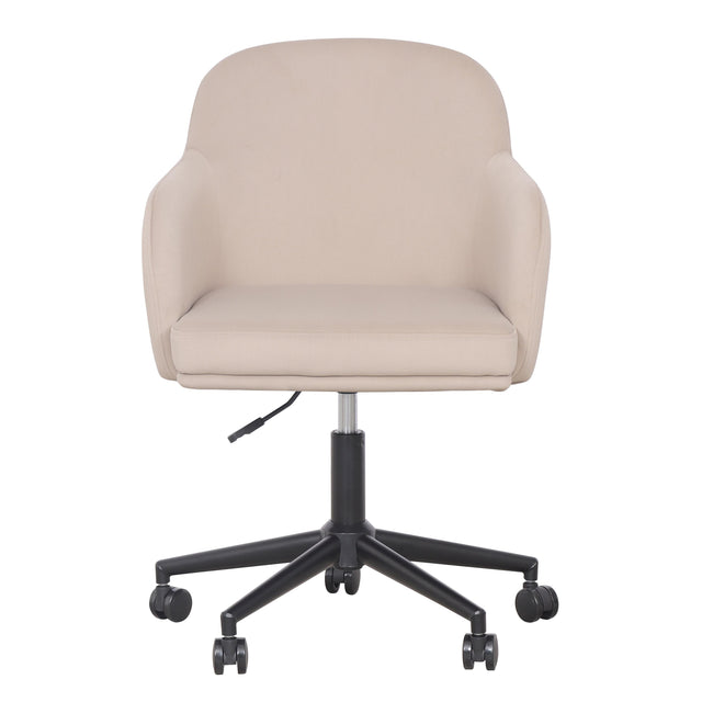 TOV Sydney Taupe Performance Velvet Office Desk Chair