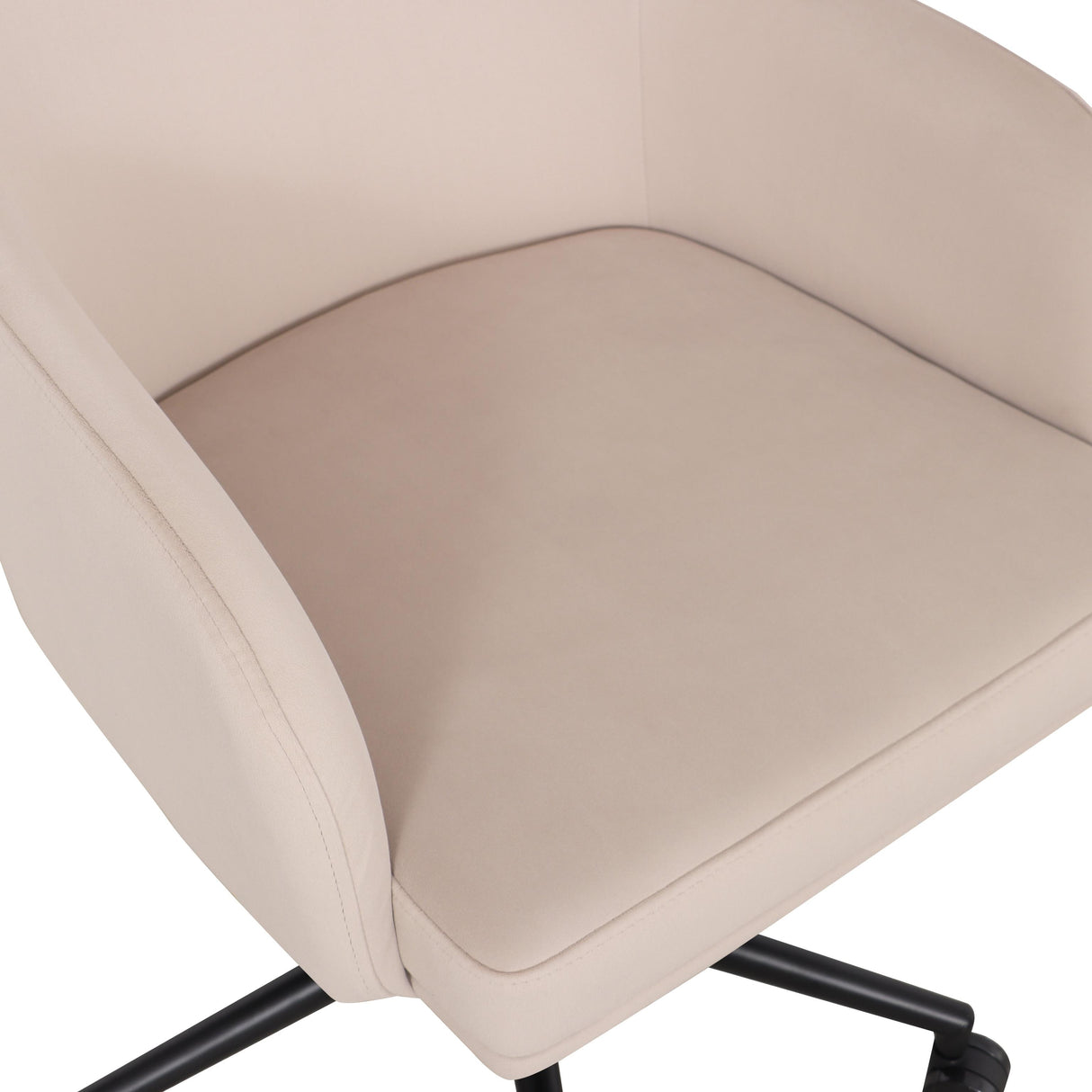 TOV Sydney Taupe Performance Velvet Office Desk Chair