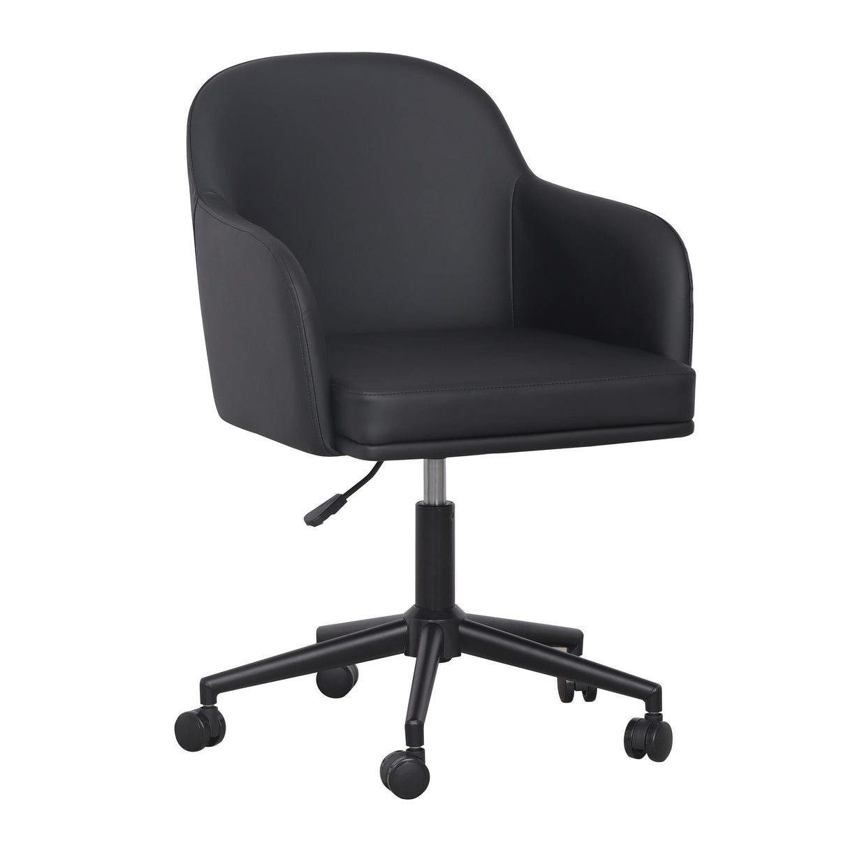 TOV Sydney Black Performance Vegan Leather Office Desk Chair