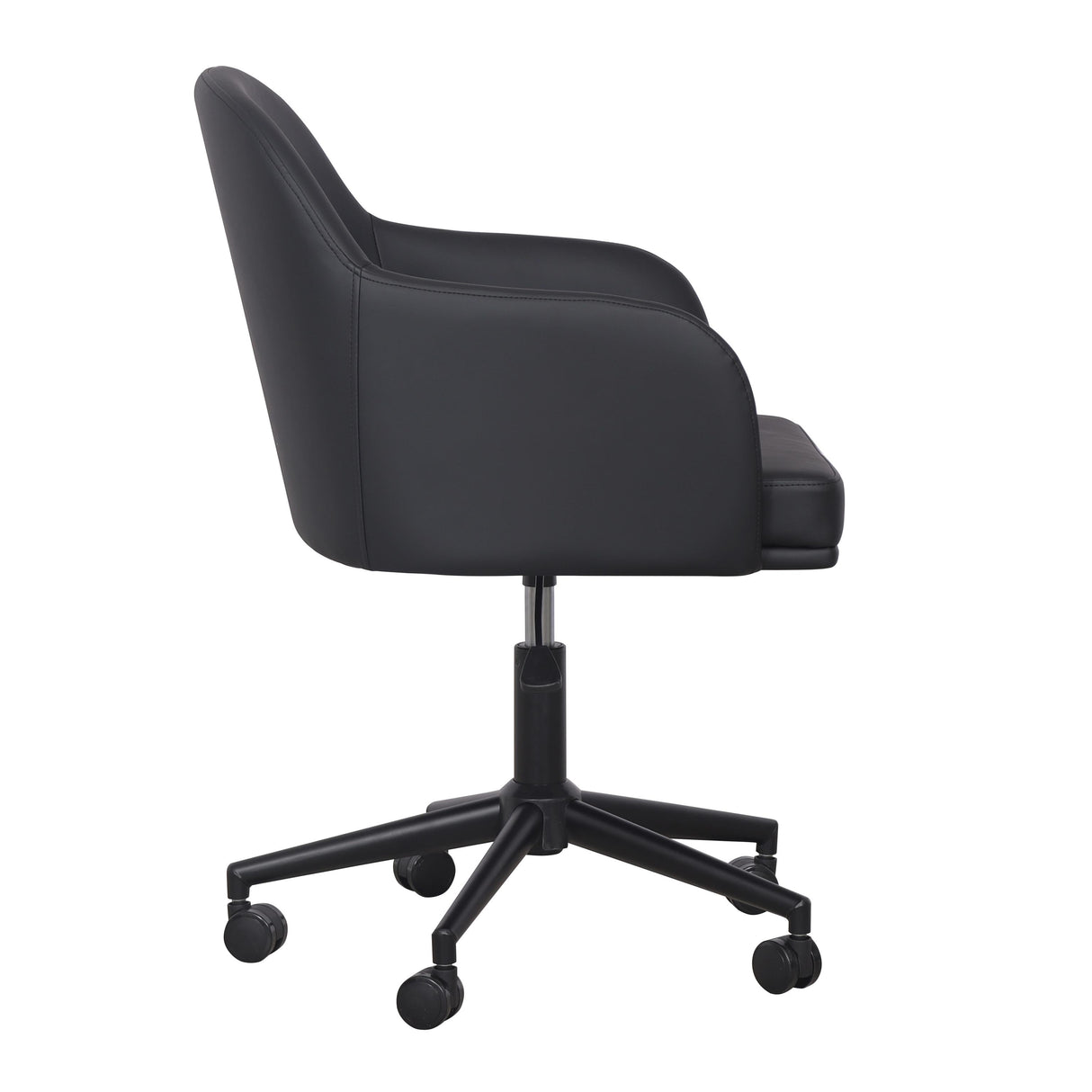 TOV Sydney Black Performance Vegan Leather Office Desk Chair