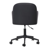 TOV Sydney Black Performance Vegan Leather Office Desk Chair