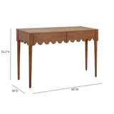 TOV Oodle Walnut 2-Drawer Desk