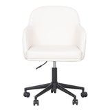 TOV Sydney Cream Performance Vegan Leather Office Desk Chair